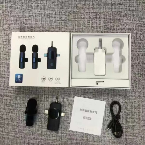 Collar Clip Microphone - Wireless Lavalier Mic for Outdoor Video Recording, Vlogging, and YouTube - Image 4