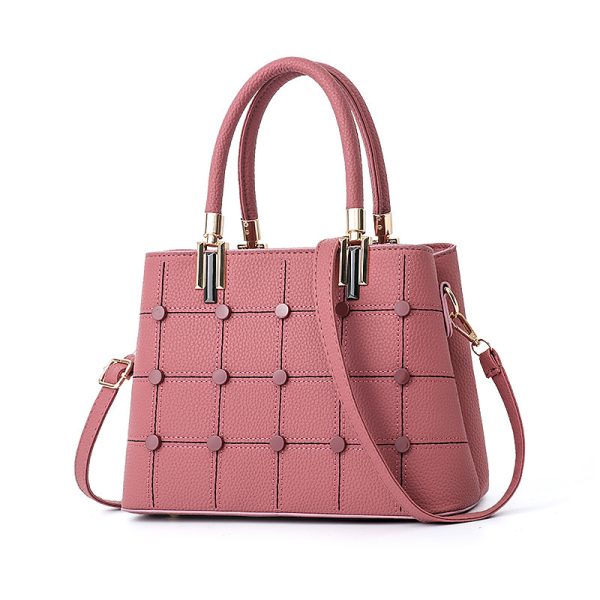 Rivet Handbag - Stylish and Durable Women's Handbag with Metal Rivets - Image 6