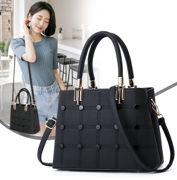 Rivet Handbag - Stylish and Durable Women's Handbag with Metal Rivets - Image 7