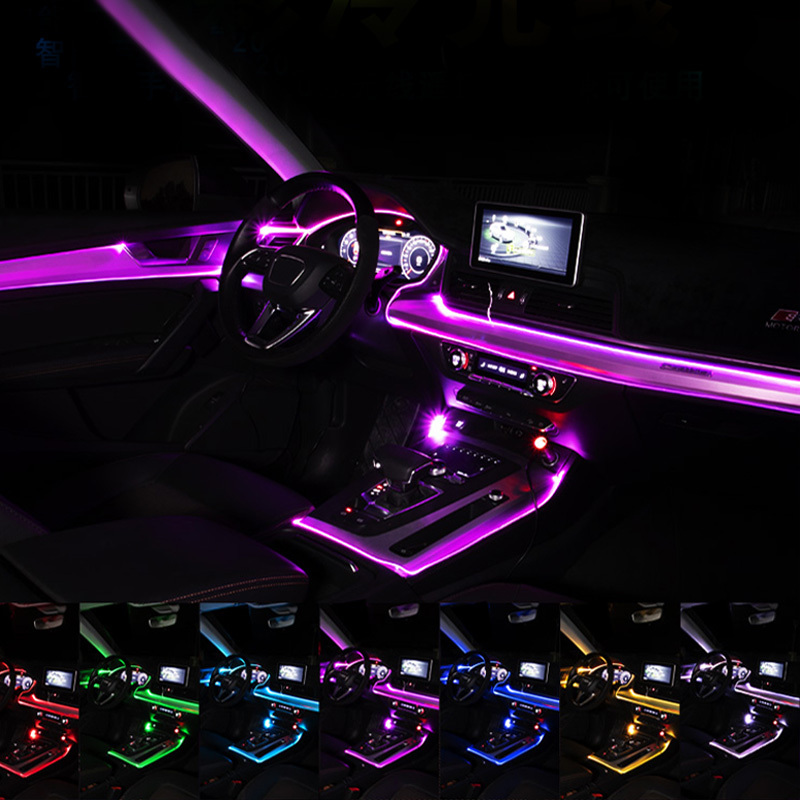 LumiFlex App-Controlled Fiber Optic Interior Car Ambient Lights