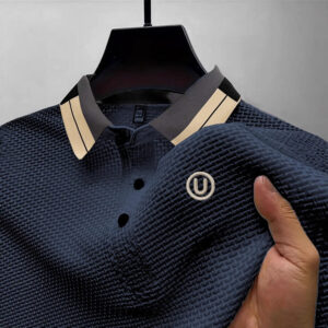 High-End Mesh Ice Silk Short Sleeve T-Shirt with U-Printing