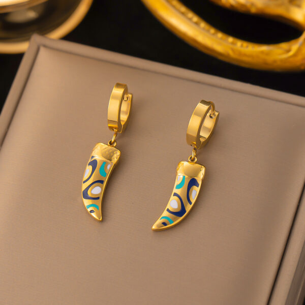 LaCorne Titanium Steel Earrings & Necklace Set - Image 7
