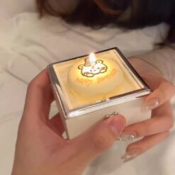 Valentine's Day Bear Cake Flip Ring Box - Romantic Gift