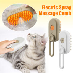 3-in-1 Electric Pet Brush with Steam Function for Cats and Dogs