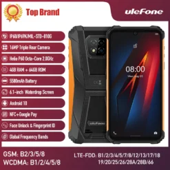 Ulefone Armor 8 Rugged Smartphone – 4 GB + 64 GB, IP68 Waterproof, Android 10