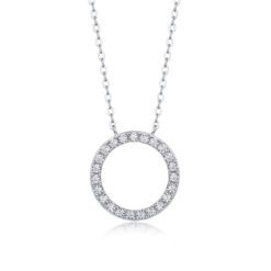 “As You Wish” Moissanite Silver Pendant Necklace — Light Luxury S925 Silver Plated Platinum Jewelry