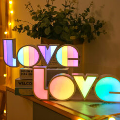 Valentine’s Day LED Love Light — Romantic Decor & Gift for Girlfriend, Birthday, Wedding
