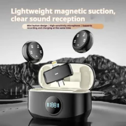 Affordable Wireless Lavalier Mic – Magnetic Clip, Noise Reduction, 2.4GHz – Great for YouTube, TikTok & Zoom Calls