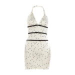 Women's Sexy Halter Neck Backless Polka Dot Mini Dress – Slim-Fit Summer Party Club Dress - Image 2
