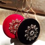 Velvet Diamond Ring Clutch Bag