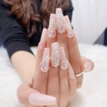 Rhinestone Press-On Nails 24PCS – Luxury Bling Fake Nails with Glue - Image 6