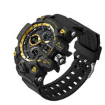 Men's Dual Display Sports Watch – Waterproof Quartz Chronograph Stopwatch
