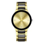 Luxury Men's Two-Tone Gold & Silver Stainless Steel Chronograph Watch – Business Dress Quartz Watch - Image 4