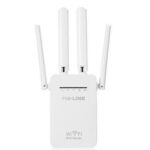WiFi Repeater 1200Mbps Dual Band 5G/2.4G – 4 Antennas Signal Booster Extender