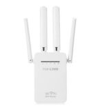 WiFi Repeater 1200Mbps Dual Band 5G/2.4G – 4 Antennas Signal Booster Extender