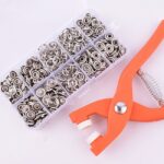 No-Sew Snap Fastener Pliers Tool Kit – Professional 5-Jaw Press Pliers + 100 Sets Metal Snaps (Jeans, Leather, Clothing Repair) - Image 5