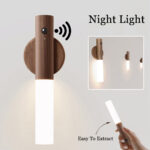 USB Rechargeable LED Motion Sensor Night Light – Magnetic Wireless Wall Lamp