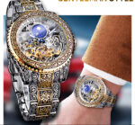 Forsining Skeleton Tourbillon Mechanical Watch Men – Luxury Carved Automatic Wristwatch