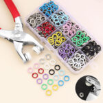 Invisible Snap Fasteners Sewing-Free Clothing Fix Kit – 100PCS No-Sew Fabric Snaps with Tool (Perfect for Jeans, Shirts, Curtains) - Image 3