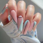 Rhinestone Press-On Nails 24PCS – Luxury Bling Fake Nails with Glue - Image 4