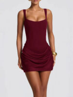 Satin Corset Mini Dress Women - Image 7