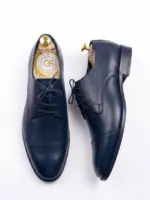Captoe Derby Shoes - Handmade Leather Dress Shoes for Men - Image 5
