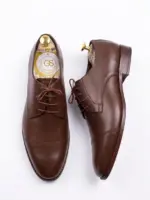 Captoe Derby Shoes - Handmade Leather Dress Shoes for Men