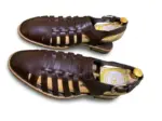 Men’s Leather Shoe Sandals - Handmade Fisherman Sandals with Buckle - Image 2