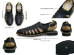 Men’s Leather Shoe Sandals - Handmade Fisherman Sandals with Buckle - Image 3