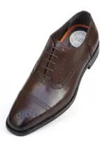 Full Brogue Oxford Shoes - Handmade Leather Wingtip Brogues for Men - Image 2