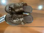 Men’s Leather Toe-Loop Slippers - Handmade Croc Slide Sandals