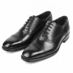 Full Brogue Oxford Shoes - Handmade Leather Wingtip Brogues for Men - Image 4