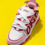 Kids Unisex Street Sneakers - Pink & White Toddler Trainers