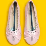 Girls Pink Ballerina Flats - Soft Slip-On Dress Shoes for Kids